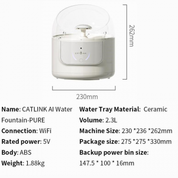 Catlink Water Fountain A1 Pure 2.3L